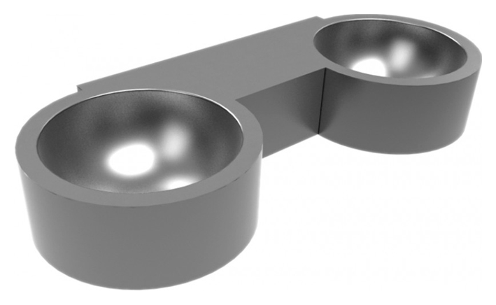 Раковина Senda Dueto satin w/o