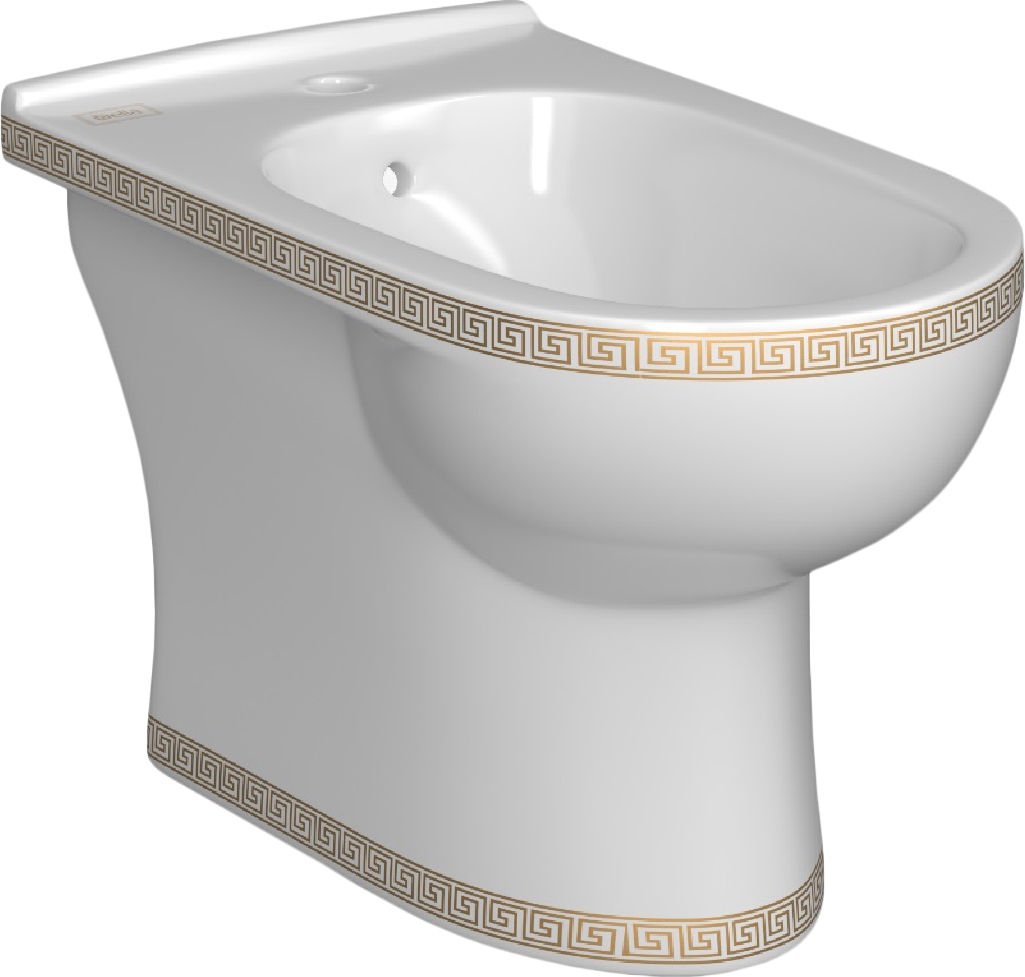 Биде напольное Della Globus версаче золото