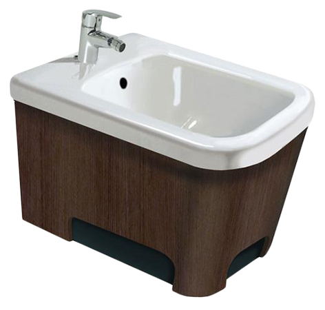 Биде напольное Duravit Esplanade 226210 отделка дуб