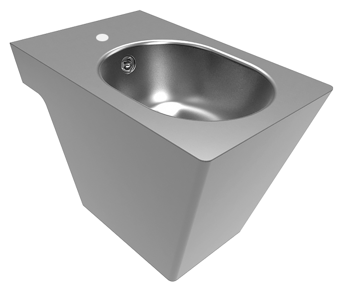 Биде напольное Senda Prisma P satin с отверстием под смеситель