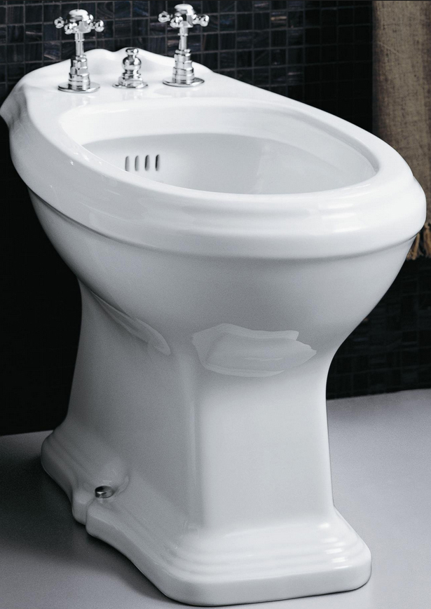 Биде напольное Simas Arcade AR 823bi*3 с ободком, с 3-мя отверстяими под смеситель