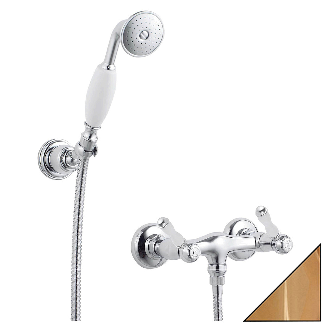 Смеситель Bandini Antica 568.620 Oro для душа