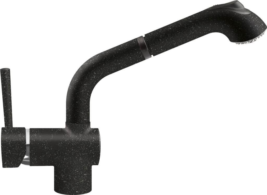 Смеситель для кухонной мойки Italmix Industrial ID 0820 BASALT черный