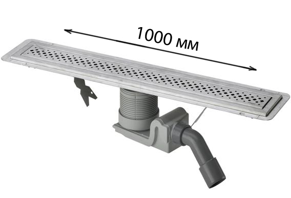 Душевой лоток в комплекте с сифоном и дизайн-решеткой Viega Advantix 619084