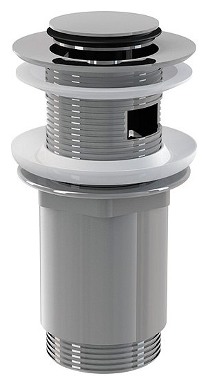 Донный клапан для раковины AlcaPlast A391 с переливом