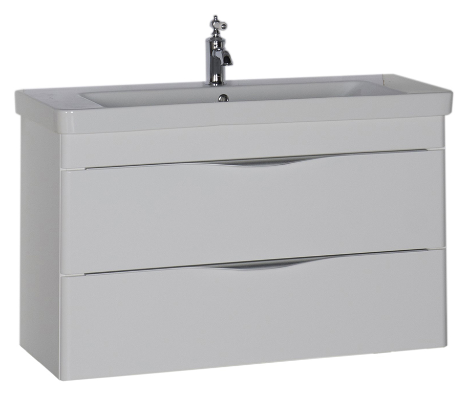 Тумба с раковиной Aquanet Орлеан 105 белая