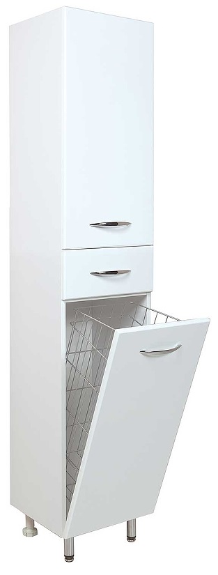 Шкаф-пенал Onika Модерн 32 напольный, с бельевой корзиной, правый