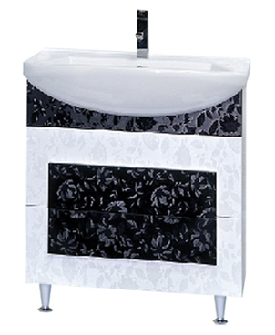 Тумба с раковиной Misty Марика 65 напольная 2 ящика