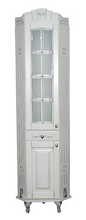 Шкаф-пенал Атолл Александрия  айвори угловой