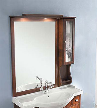 Зеркало-шкаф Eban Arianna 82 орех с ручками