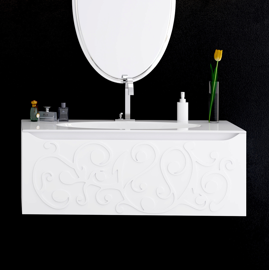 Тумба с раковиной Clarberg Elegance 100