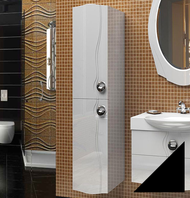 Шкаф-пенал Edelform Tondo черный