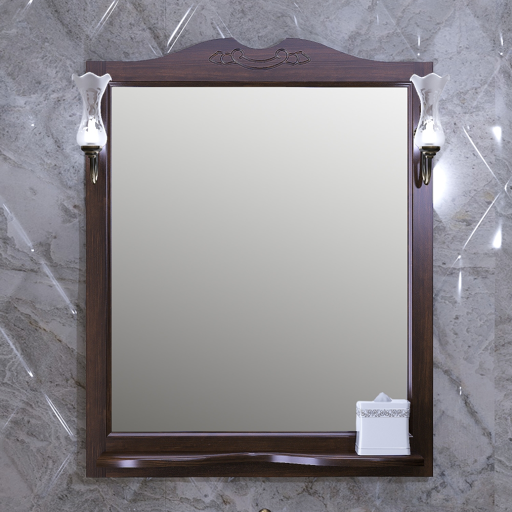 Зеркало Opadiris Клио/Тибет 85 нагал, орех антикварный