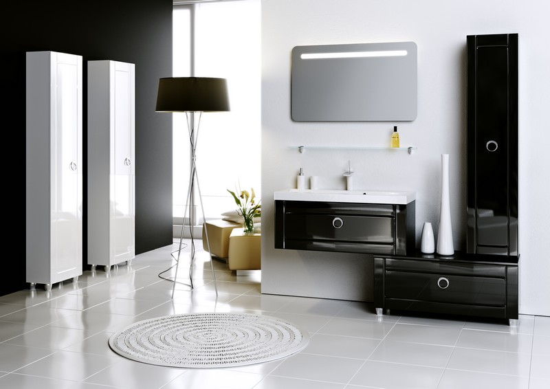 Мебель для ванной Aqwella 5 stars Infinity 80 черная