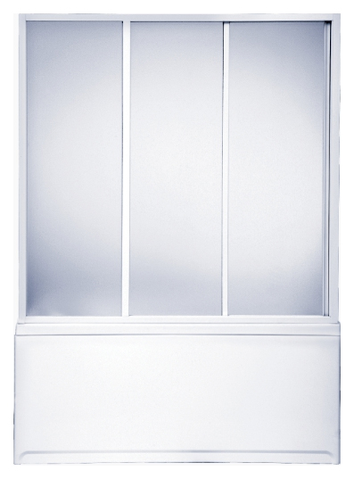 Шторка на ванну Bas Бриз, Верона, Ибица 3 створки, пластик Watter