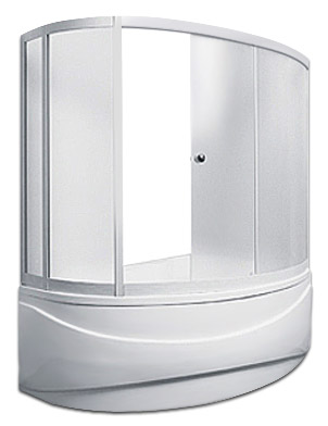 Шторка на ванну Serena 150100W (белая)