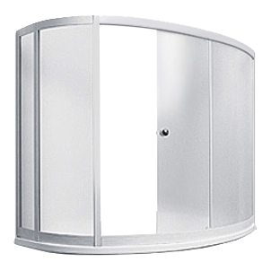 Шторка на ванну Serena 150100C (хром)