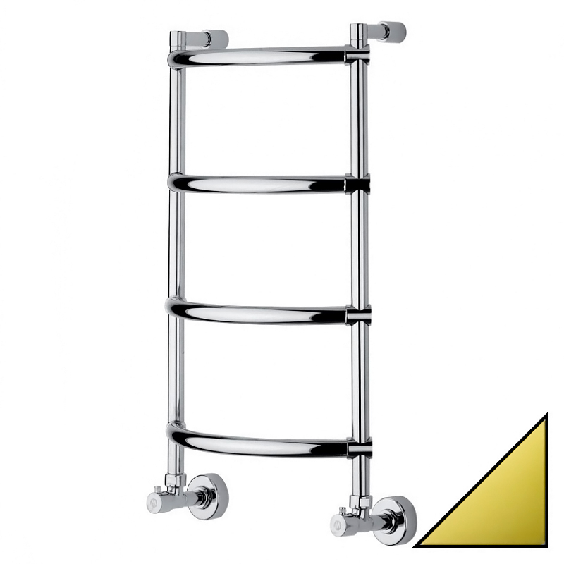 Водяной полотенцесушитель Margaroli Luna 432-4 золото