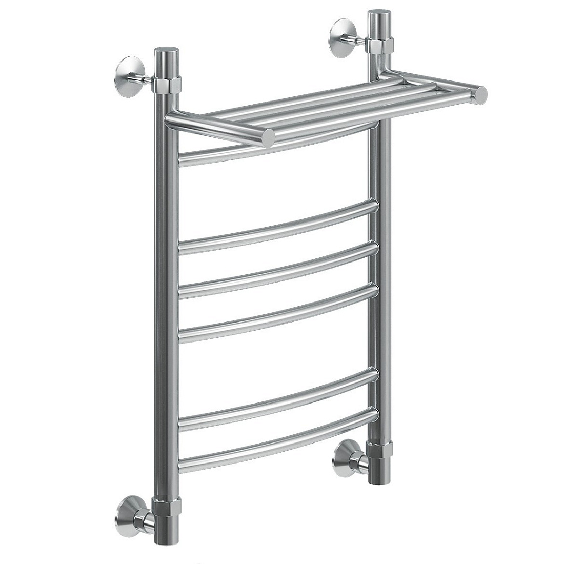 Водяной полотенцесушитель Ника Arc ЛД (г2) ВП 60x50 с полкой