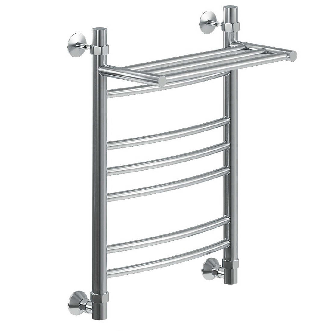 Водяной полотенцесушитель Ника Arc ЛД (г2) ВП 60x60 с полкой