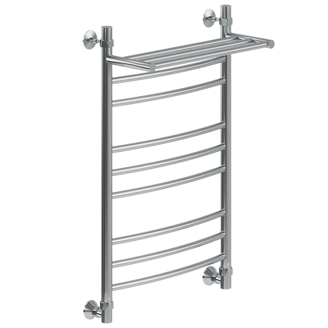 Водяной полотенцесушитель Ника Arc ЛД (г2) ВП 80x40 с полкой