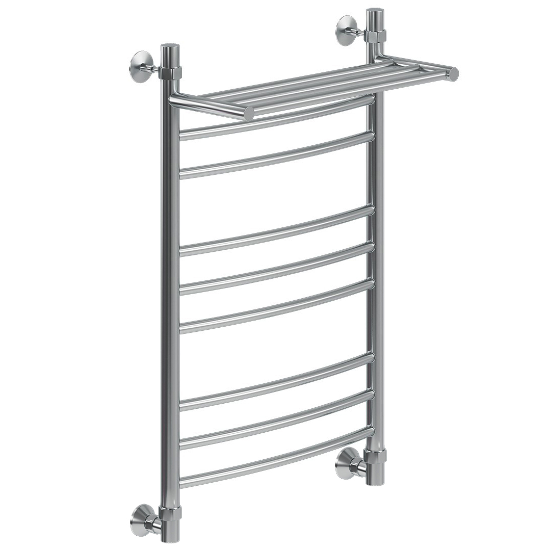 Водяной полотенцесушитель Ника Arc ЛД (г2) ВП 80x50 с полкой