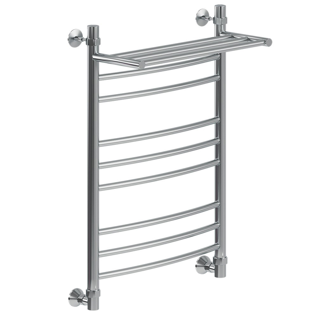 Водяной полотенцесушитель Ника Arc ЛД (г2) ВП 80x60 с полкой