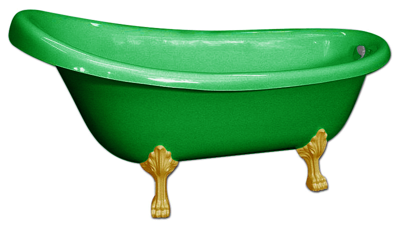 Ванна из искусственного камня Castone Даллас цветная, ножки золото