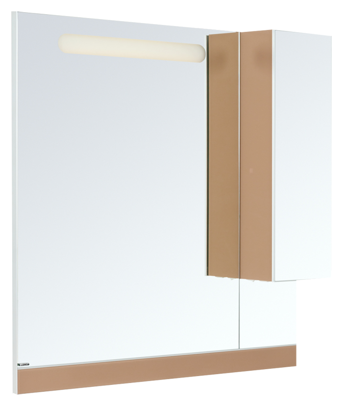 Зеркало-шкаф Gemelli Led Glass twin 90 подсветка C, colorglass R