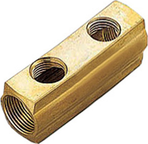 Коллектор Tiemme 1&quot; х 1/2&quot;, латунный, 2 выхода 1970011