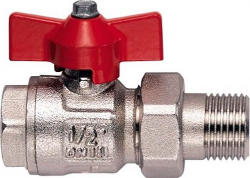 Шаровый кран Itap 098 Ideal 1 1/4&quot; нар-вн, накидная гайка, ручка бабочка