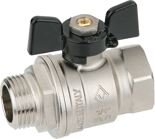 Шаровый кран Bugatti New Jersey 917 1/2 нар-вн, бабочка