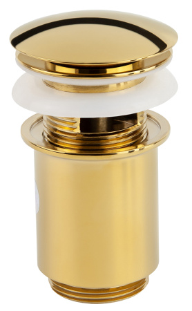 Донный клапан для раковины Kaiser 8011-3 /8011Gold автомат, золото