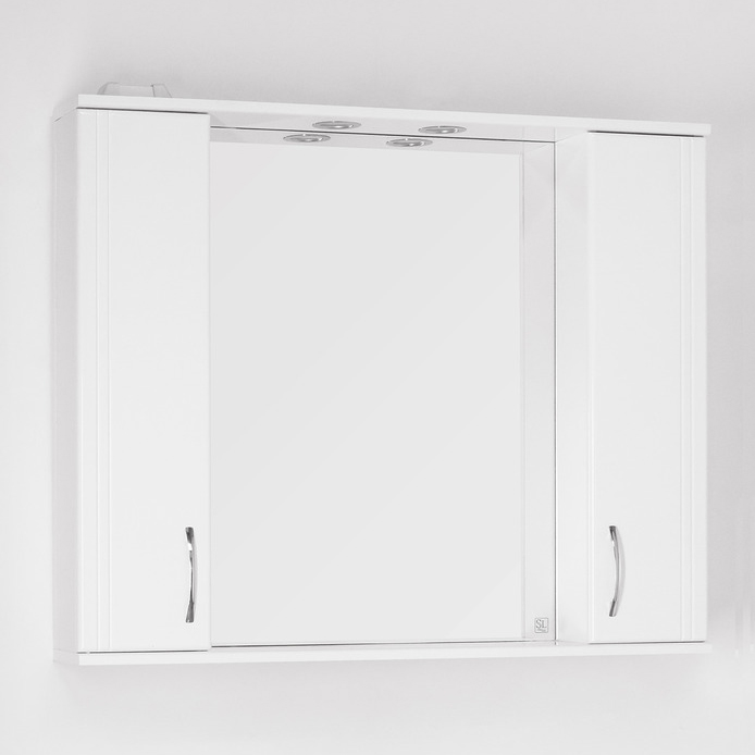 Зеркало-шкаф Style Line Эко Стандарт Панда 100/С белый