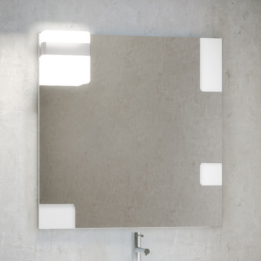 Зеркало Smile Санторини 80 серо-белое