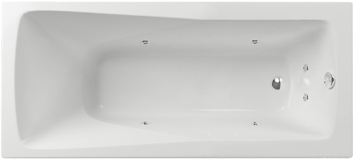 Акриловая ванна Aquatika H2O Авентура Basic 160x70 cм