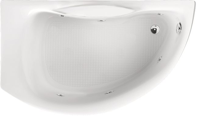 Акриловая ванна Aquatika Аквастандарт Готика Basic 150x90 cм, левая