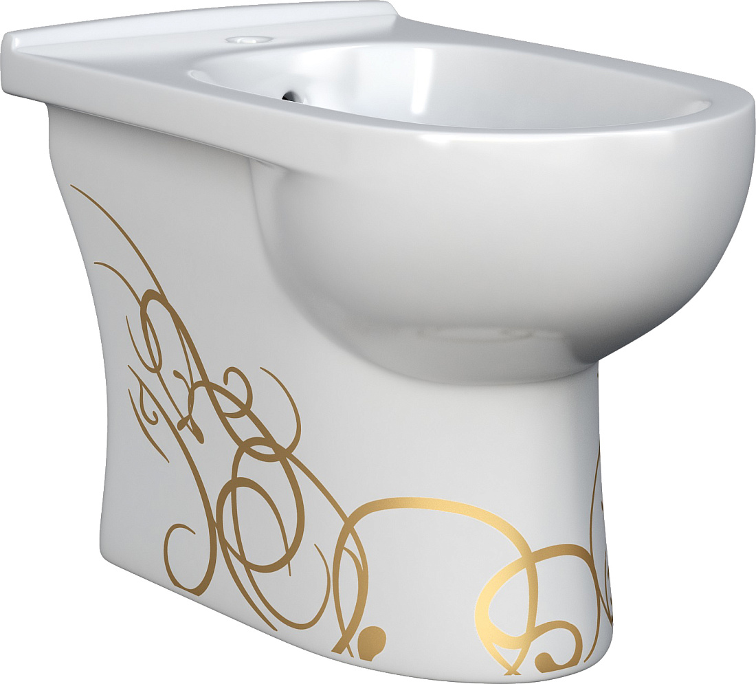 Биде напольное Della Globus джаз золото