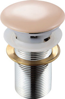 Донный клапан для раковины Melana MLN-ТB16 с отверстием под перелив, кремовый