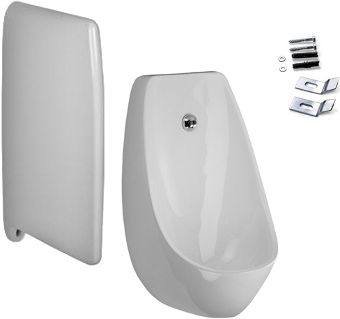 Комплект Писсуар Jika Domino 4110.1 подвесной, с сенсорным управлением + перегородка