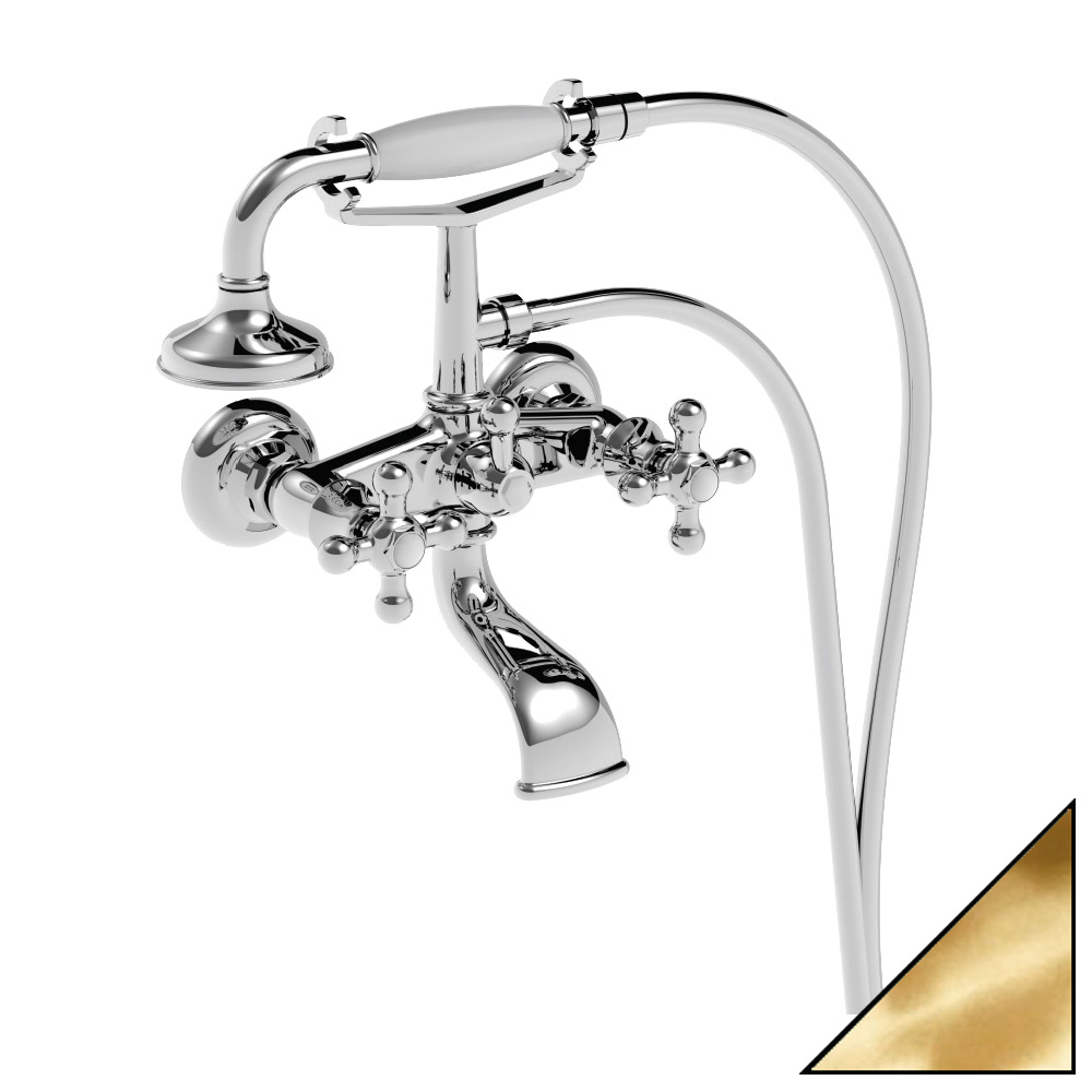 Смеситель La Torre Leonardo 23719/150.OR золото, для ванны с душем