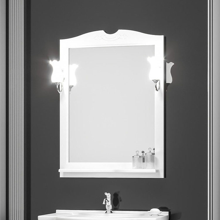 Зеркало Opadiris Тибет 85 белое матовое