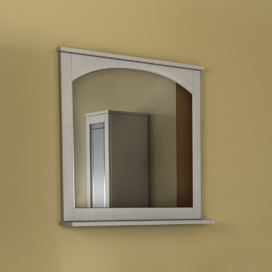 Зеркало Dreja.eco Antia 75 с полочкой, капучино