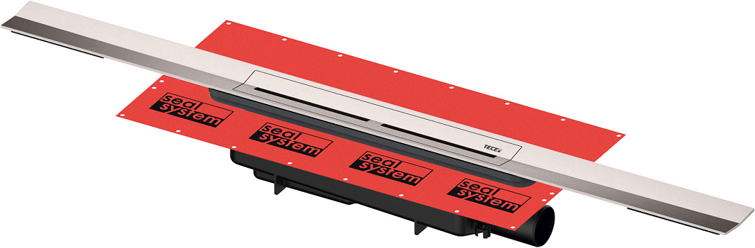 Душевой лоток TECE Drainprofile 670800 80 см сатин (с сифоном и опорами)