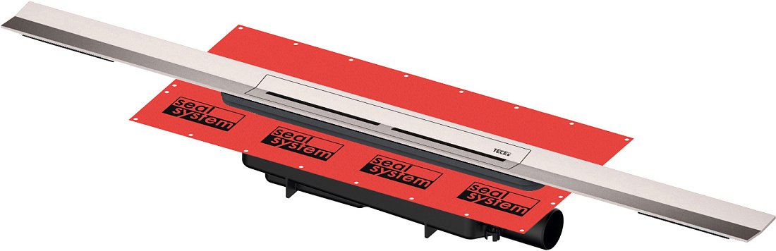 Душевой лоток TECE Drainprofile 670900 90 см сатин (с сифоном и опорами)