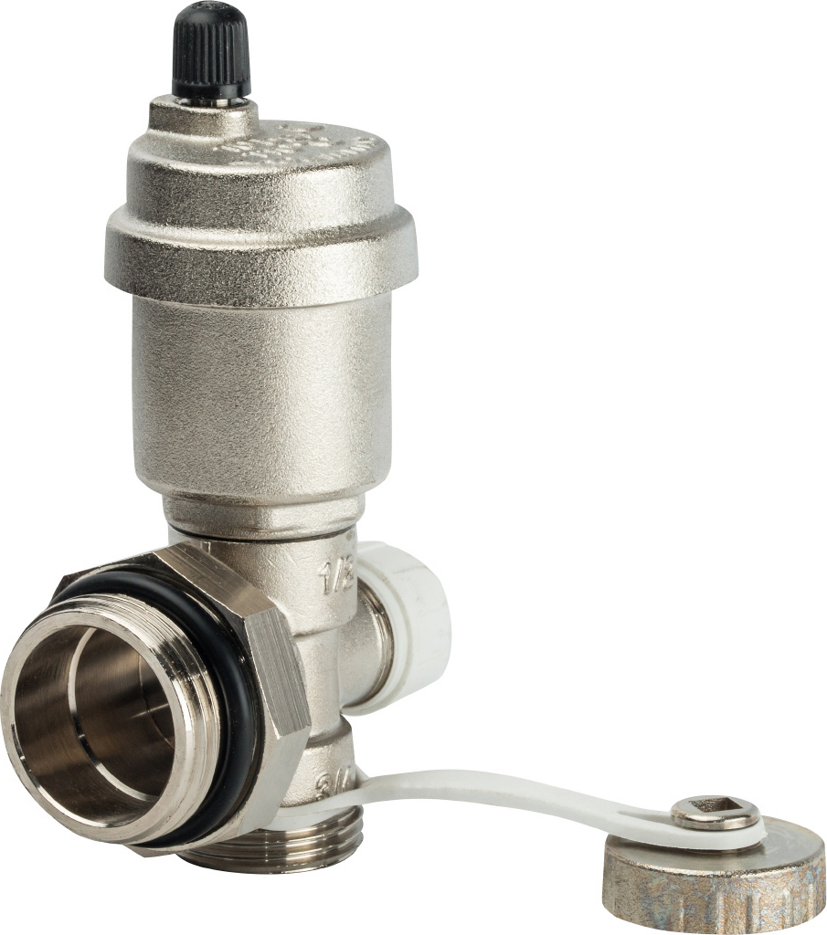 Автоматический воздухоотводчик Stout SMS 1000 1&quot;, с дренажным вентилем