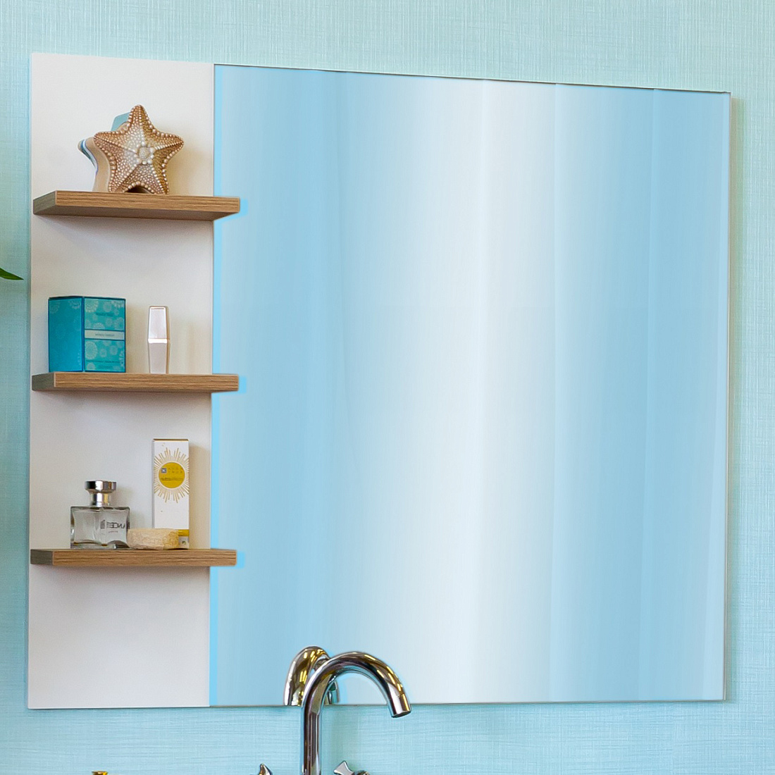 Зеркало Sanflor Ингрид 80 вяз швейцарский, белый