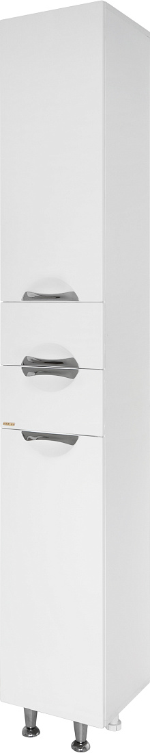 Шкаф-пенал Vod-Ok Лира 30 L с бельевой корзиной, белый