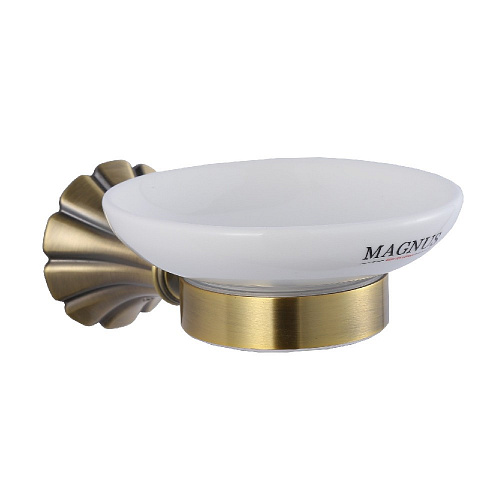 Мыльница Magnus 95004 керамическая, бронза