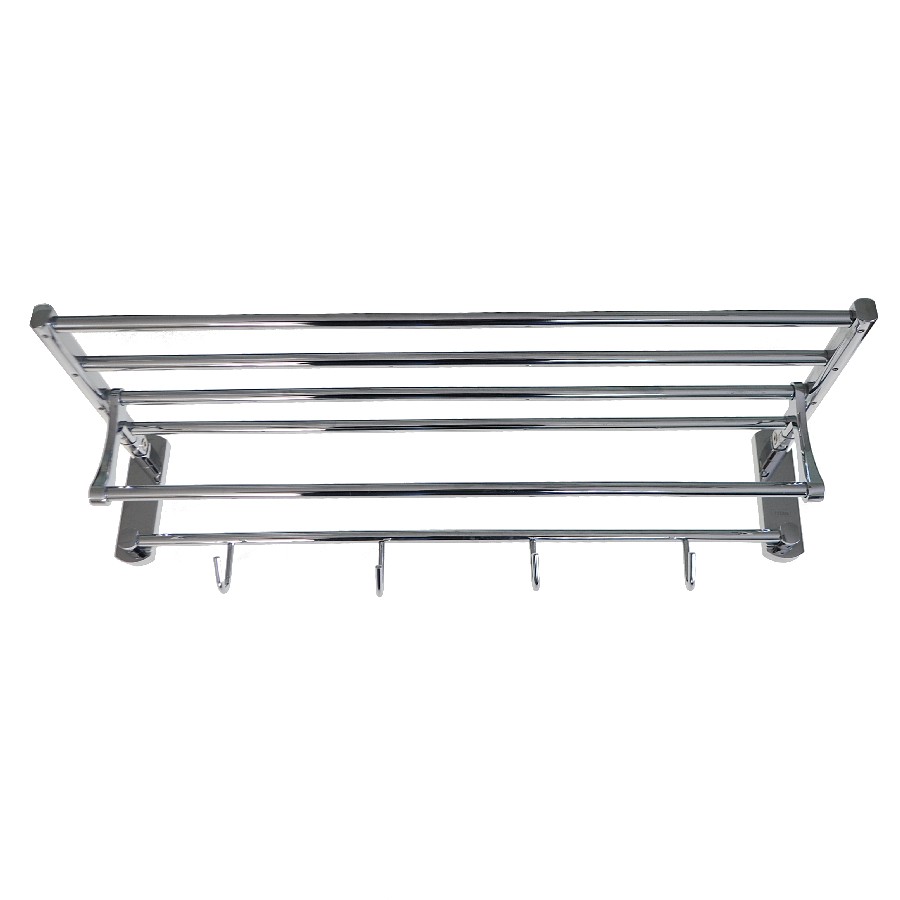 Полка Titan 5660 для полотенца с опорой двойная, складная